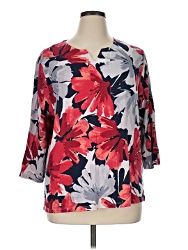 Alfred Dunner 3/4 Sleeve Blouse