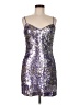 Ramy Brook 100% Polyester Metallic Purple Cocktail Dress Size 6 - photo 1
