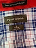 Paul Fredrick Color Block Blue Long Sleeve Button-Down Shirt Size XL - photo 7