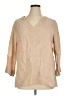 Sigrid Olsen Tan 3/4 Sleeve Blouse Size XL - photo 1
