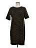 Ann Taylor LOFT Stripes Black Casual Dress Size M - photo 1