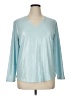 Chico's Metallic Silver 3/4 Sleeve Top Size XL - photo 1