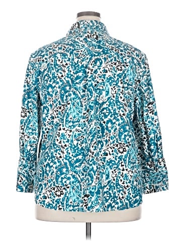 Chico's 3/4 Sleeve Button-Down Shirt (view 2)