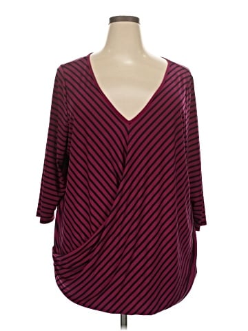 Boutique + 3/4 Sleeve Top (view 1)