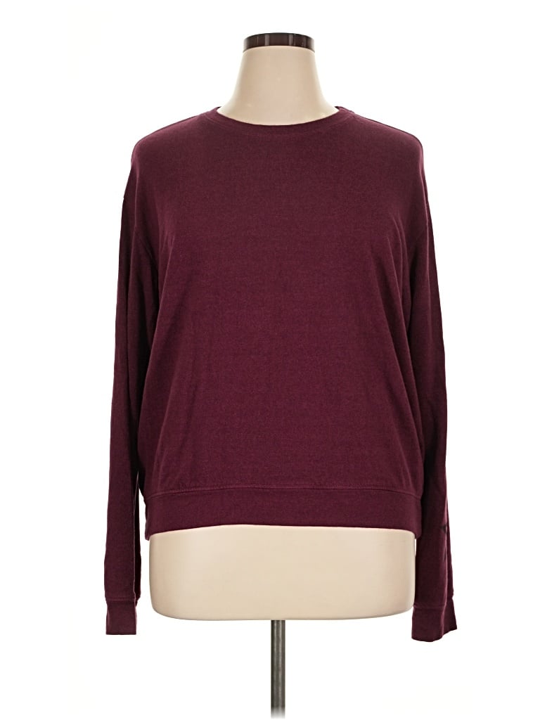 Pre-owned Sundry Sweatshirt In Burgundy