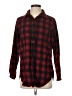 L.L.Bean Plaid Red Long Sleeve Button-Down Shirt Size S - photo 1