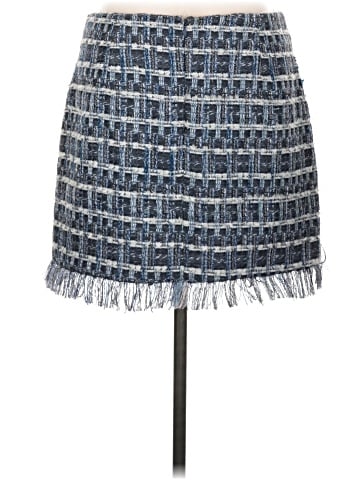 Aqua Denim Skirt (view 2)