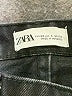 Zara Chevron-herringbone Black Jeans Size 6 - photo 7