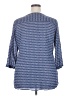 Eddie Bauer 100% Cotton Blue 3/4 Sleeve Blouse Size 2XL - photo 2