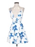 Shein Floral Blue Cocktail Dress Size 4 - photo 1