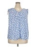 Papermoon 100% Polyester Blue Sleeveless Blouse Size 2X - photo 1