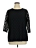 D&Co. Black 3/4 Sleeve Top Size 1X - photo 1