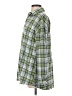 Unbranded Checkered-gingham Green Long Sleeve Button-Down Shirt Size S - photo 5