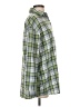 Unbranded Checkered-gingham Green Long Sleeve Button-Down Shirt Size S - photo 4