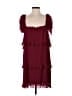 DKNY 100% Polyester Burgundy Cocktail Dress Size 8 - photo 1
