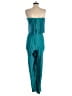 Amanda Uprichard 100% Polyester Teal Blue Jumpsuit Size XS - photo 2
