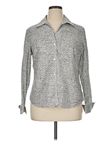 Jones New York Collection Long Sleeve Button-Down Shirt (view 1)