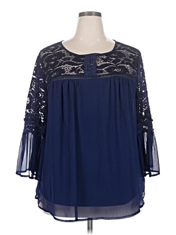 AGB 3/4 Sleeve Blouse (view 1)