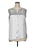 DKNY 100% Polyester Silver Sleeveless Blouse Size XL - photo 1