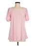 Unbranded Pink Short Sleeve Blouse Size M - photo 1