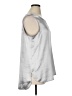 DKNY 100% Polyester Silver Sleeveless Blouse Size XL - photo 4