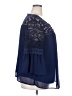 AGB 100% Polyester Blue 3/4 Sleeve Blouse Size 2X - photo 4