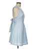 Tea & Cup Solid Blue Cocktail Dress Size M - photo 4