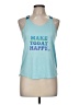 Nike 100% Polyester Blue Tank Top Size M - photo 1