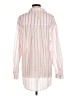 Fabletics Stripes Pink Long Sleeve Button-Down Shirt Size M - photo 2