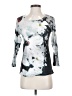 Impulse California Floral Silver 3/4 Sleeve T-Shirt Size S - photo 1