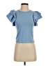 Zara Blue Short Sleeve Top Size S - photo 1