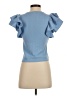 Zara Blue Short Sleeve Top Size S - photo 2