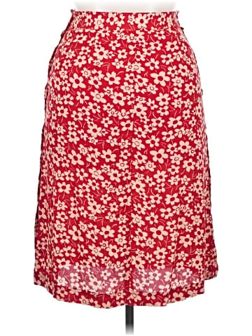 Madewell Side-Button Skirt in Full Bloom (view 2)
