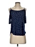 Kaileigh Blue 3/4 Sleeve Blouse Size XS - photo 1