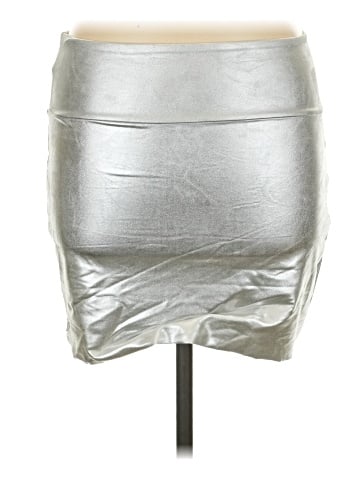 American Apparel Faux Leather Skirt (view 2)