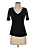 Deletta 100% Cotton Black Short Sleeve Top Size XS - photo 1