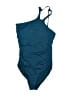 Holipick Solid Blue One Piece Swimsuit Size XL - photo 1
