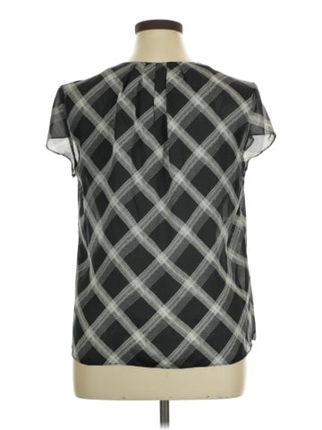 AK Anne Klein Short Sleeve Blouse (view 2)