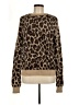 Zara 100% Polyamide Animal Print Brown Pullover Sweater Size L - photo 1