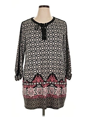 JM Collection 3/4 Sleeve Blouse (view 1)