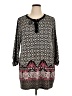 JM Collection Black 3/4 Sleeve Blouse Size 1X - photo 1