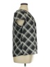 AK Anne Klein Argyle Gray Short Sleeve Blouse Size XL - photo 4