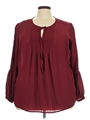 Roz & Ali Long Sleeve Blouse (view 1)