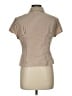 Forever 21 100% Polyester Stripes Tan Short Sleeve Blouse Size L - photo 2
