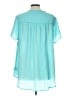 Torrid 100% Polyester Teal Short Sleeve Blouse Size Lg Plus (0) - photo 2