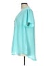 Torrid 100% Polyester Teal Short Sleeve Blouse Size Lg Plus (0) - photo 5