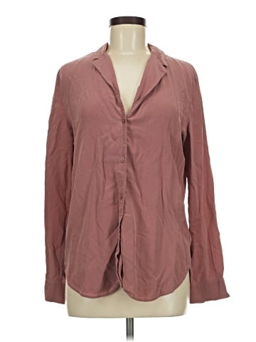 Babaton Long Sleeve Silk Top (view 1)