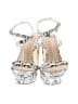 Just Fab Print White Sandals Size 10 - photo 2