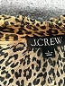 J.Crew 100% Cupro Animal Print Brown Long Sleeve Blouse Size 2 - photo 7