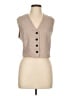 Apostrophe Tan Sleeveless Blouse Size L - photo 1
